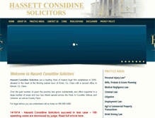 Tablet Screenshot of hassettconsidine.ie
